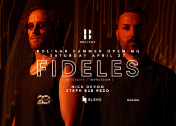 Fideles | Το Σάββατο 27 Απριλίου στο Bolivar Beach Club