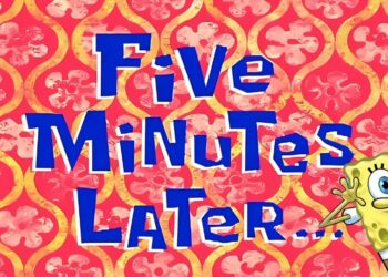 Five minutes later