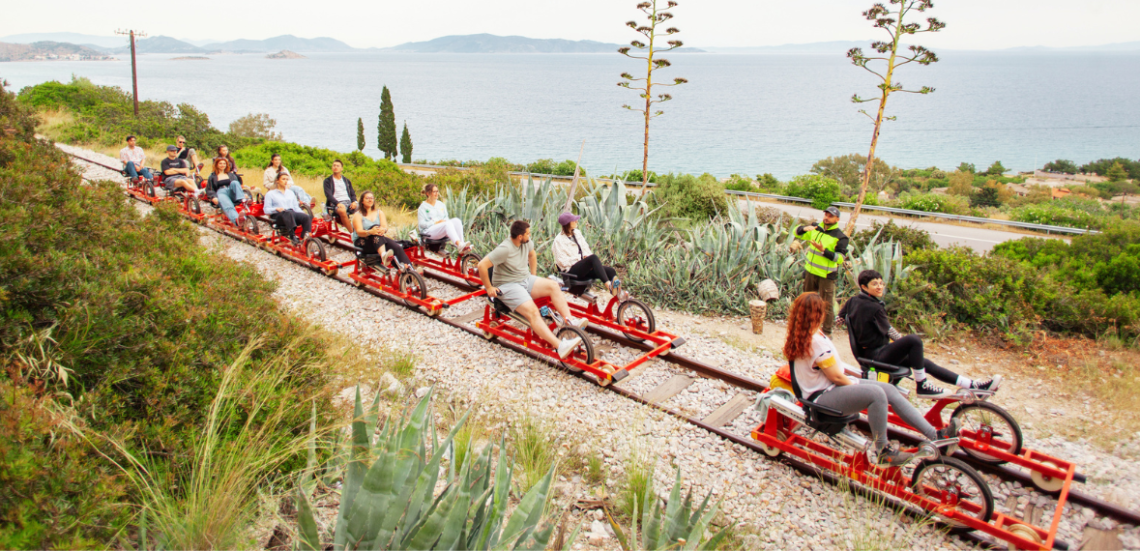 Railbiking: Κάνε πετάλι ως την καλύτερη θέα! 105 123 Anywhere St. Any City3 2 Railbiking: Κάνε πετάλι ως την καλύτερη θέα!