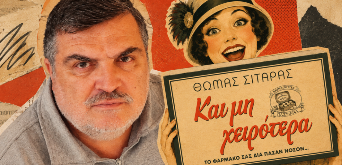 «Και μη χειρότερα…»: Ο Θωμάς Σιταράς μας κάνει να ... ξεφυλλίσουμε την πιο απρόβλεπτη πλευρά της παλιάς Αθήνας 105 123 Anywhere St. Any City 3 3 «Και μη χειρότερα…»: Ο Θωμάς Σιταράς μας κάνει να ... ξεφυλλίσουμε την πιο απρόβλεπτη πλευρά της παλιάς Αθήνας